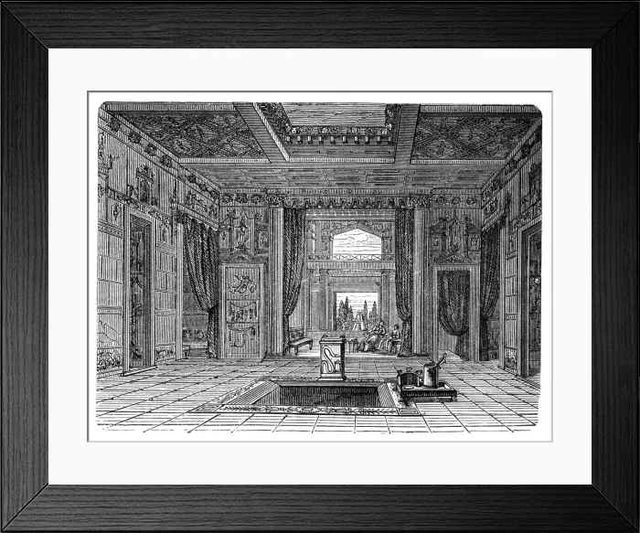 Framed Print : Home Interior in ancient Rome Framed Print : Home Interior in ancient Rome