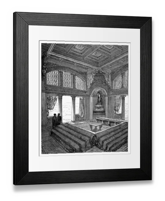 Framed Print : Home Interior : Triclinium Framed Print : Home Interior : Triclinium