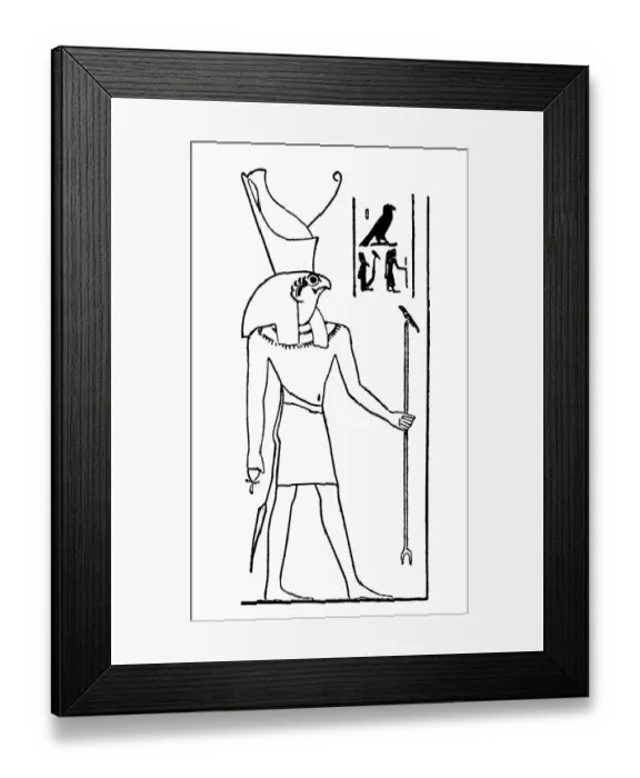 Framed Print : Egyptian God Horus Framed Print : Egyptian God Horus