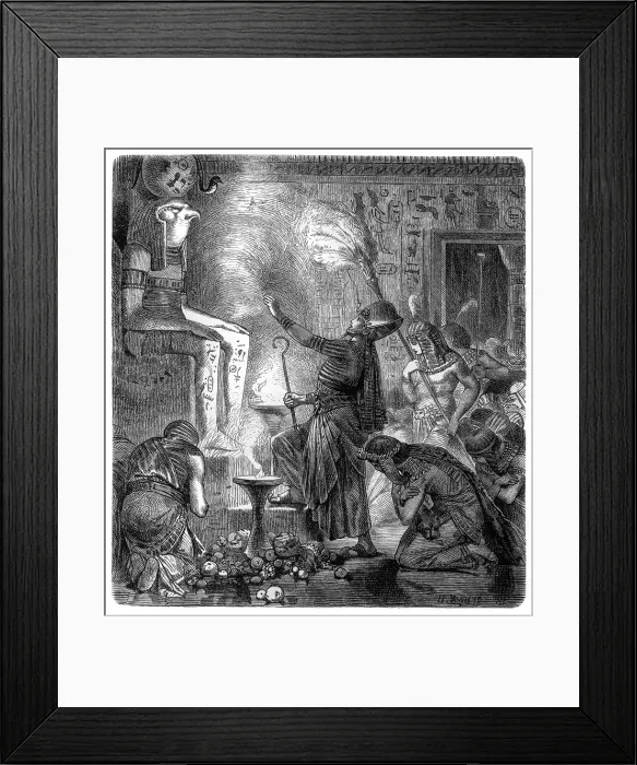 Framed Print : Pharaoh in the temple Framed Print : Pharaoh in the temple
