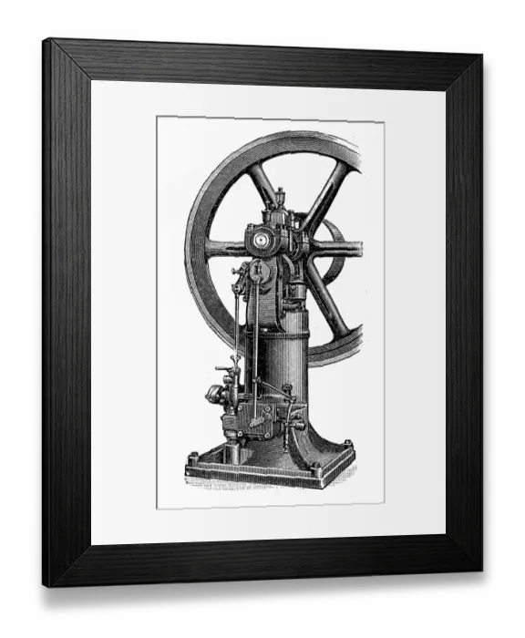 Framed Print : Ottos standing valve motor Framed Print : Ottos standing valve motor