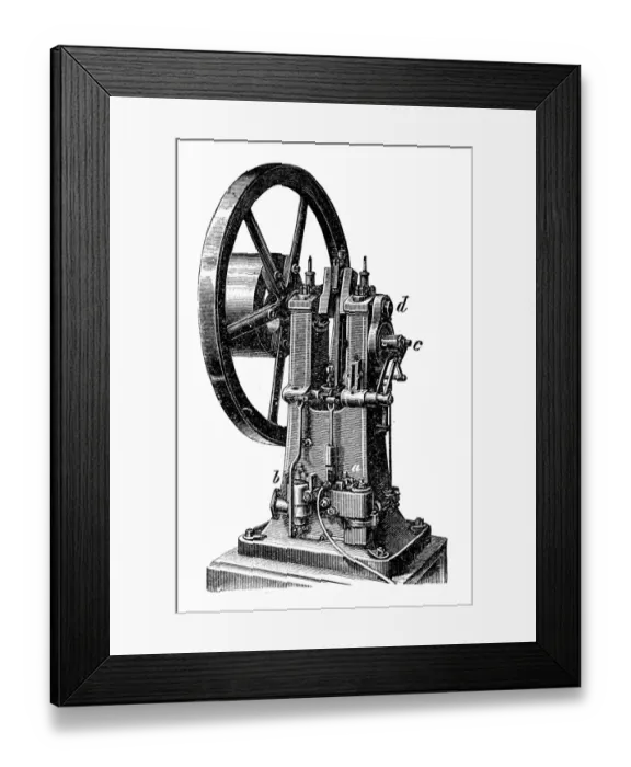 Framed Print : Internal combustion engine Framed Print : Internal combustion engine