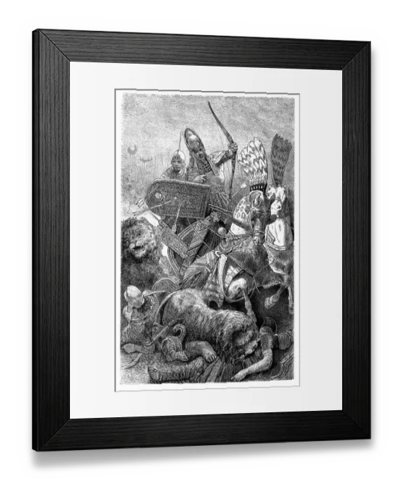 Framed Print : Ramesses II, Battle of Kadesh in 1274 BC Framed Print : Ramesses II, Battle of Kadesh in 1274 BC