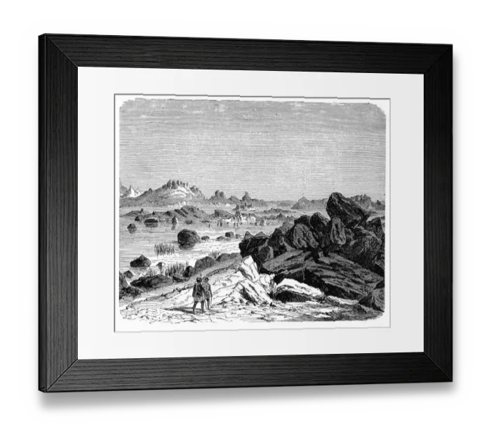 Framed Print : Waterfalls of the Nile in the granite region