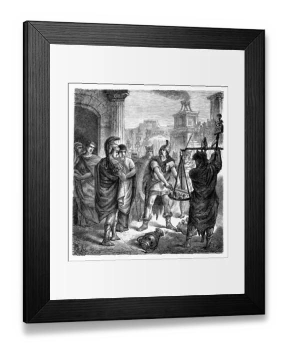 Framed Print : Camillus foils Brennus Framed Print : Camillus foils Brennus