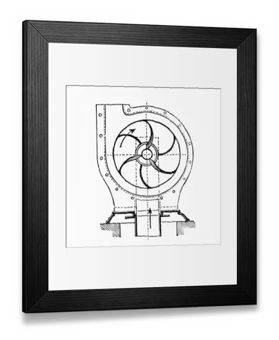 Framed Print : Centrifugal pump Framed Print : Centrifugal pump