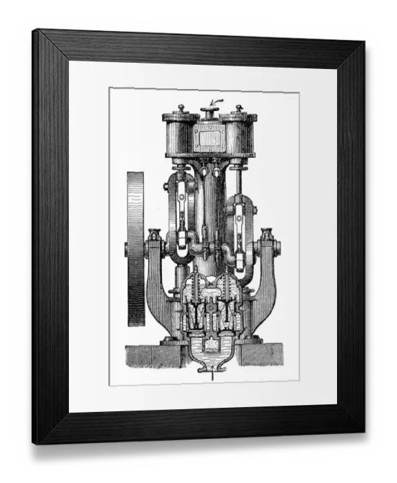 Framed Print : Twin steam pump Framed Print : Twin steam pump