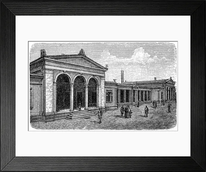 Framed Print : Crematorium in Gotha, Germany