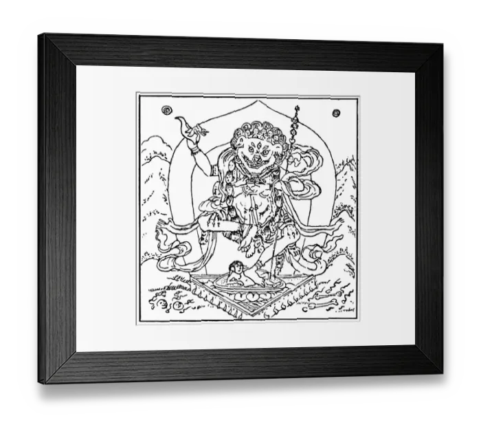Framed Print : Buddha. illustration of a Buddha Framed Print : Buddha. illustration of a Buddha