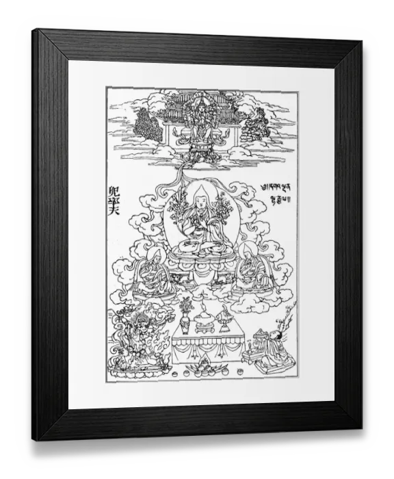 Framed Print : Buddha. illustration of a Buddha statue meditating Framed Print : Buddha. illustration of a Buddha statue meditating