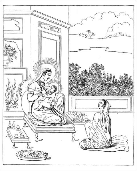 Maja and her son Buddha