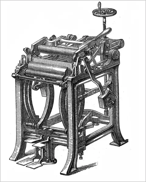 Printing industry, Pressing machine