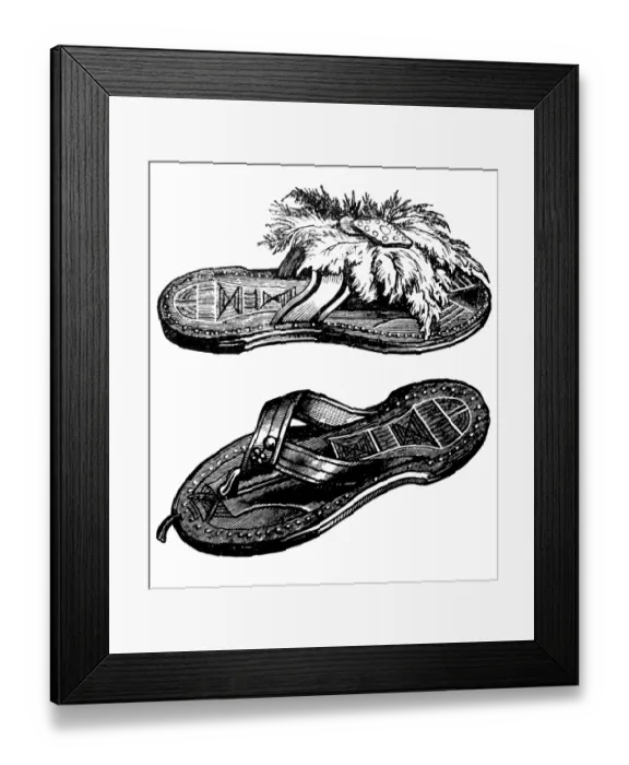 Framed Print : Sandals from Kano