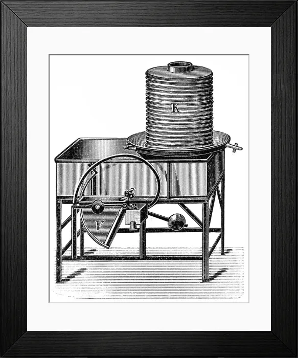 Framed Print : Cooler and skim milk distributor Framed Print : Cooler and skim milk distributor