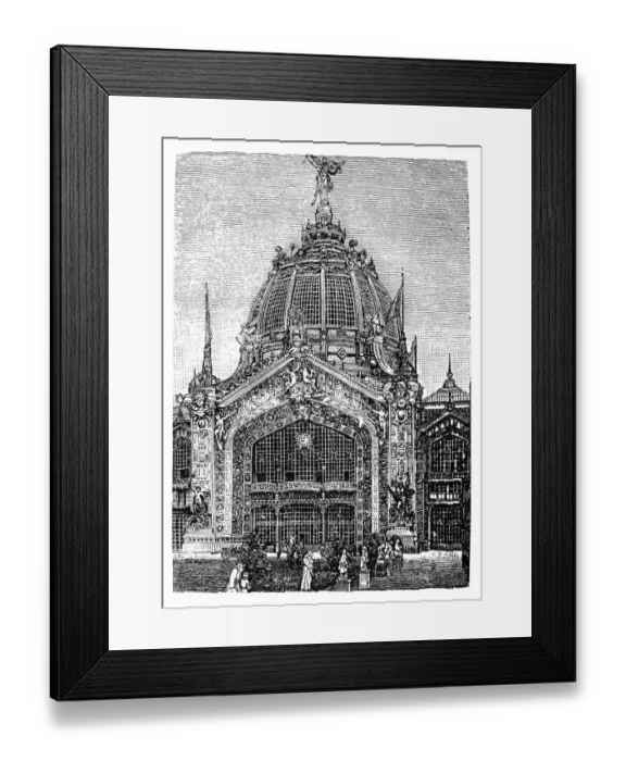 Framed Print : World exhibition in Paris 1889