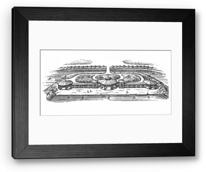 Framed Print : Bathing establishment Framed Print : Bathing establishment