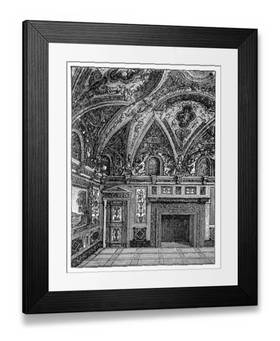 Framed Print : Bathroom of the Fugger in Augsburg