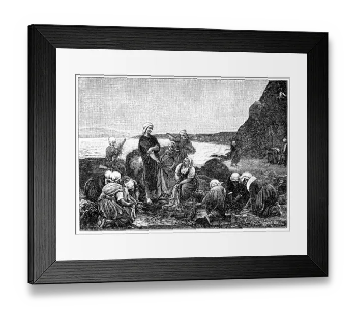 Framed Print : Laundresses in Brittany, Jules Breton Framed Print : Laundresses in Brittany, Jules Breton