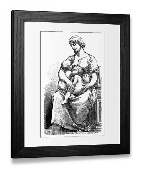 Framed Print : Mother love, Paul Dubois Framed Print : Mother love, Paul Dubois