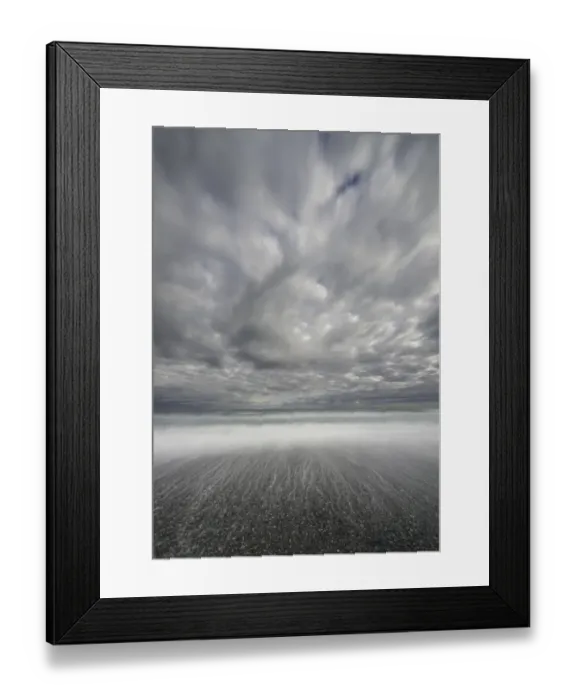 Framed Print : Dramatic clouds above sea and beach, New Zealand Framed Print : Dramatic clouds above sea and beach, New Zealand