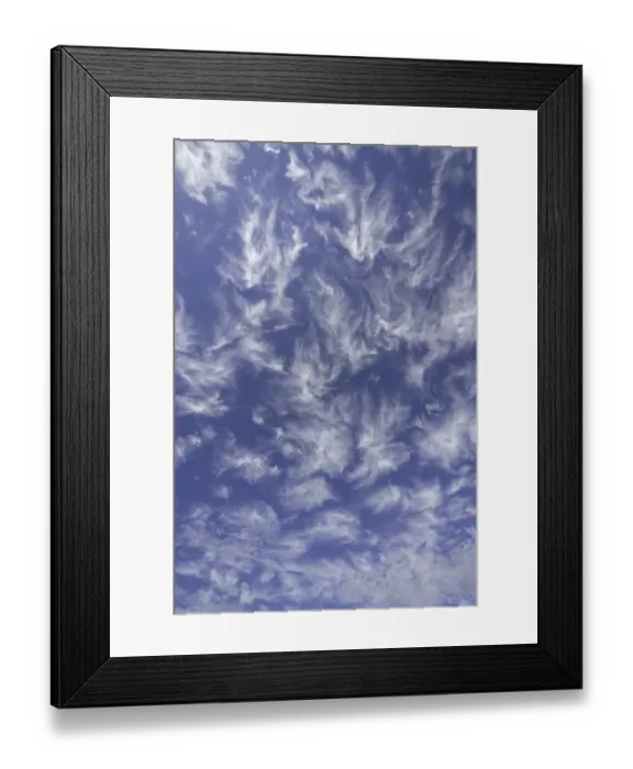 Framed Print : Dramatic cirrus clouds in blue sky, Australia Framed Print : Dramatic cirrus clouds in blue sky, Australia