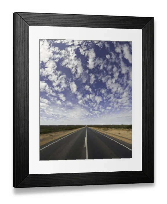 Framed Print : Paved Eyre Highway, Nullarbor Plain, Australia Framed Print : Paved Eyre Highway, Nullarbor Plain, Australia