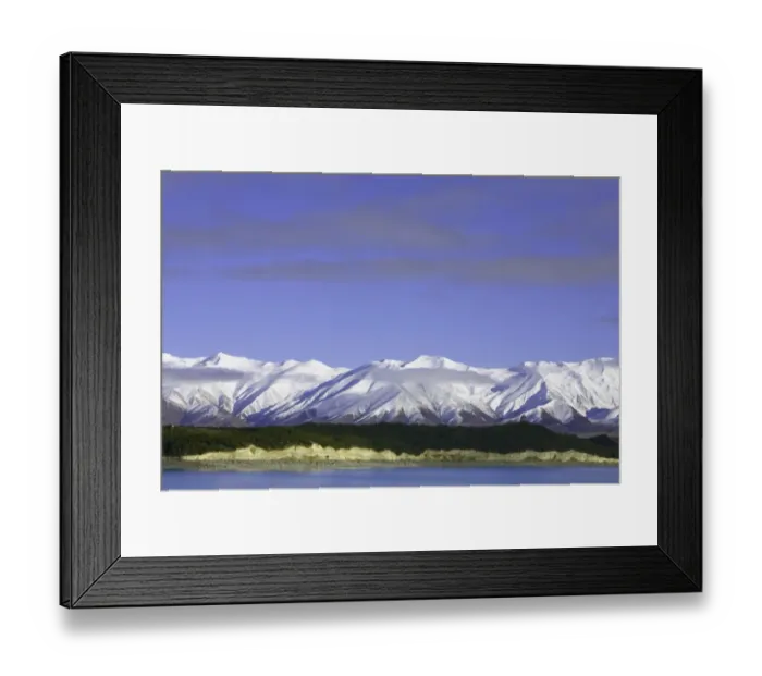 Framed Print : New Zealand, South Island, Canterbury, Ben Ohau Range, winter Framed Print : New Zealand, South Island, Canterbury, Ben Ohau Range, winter