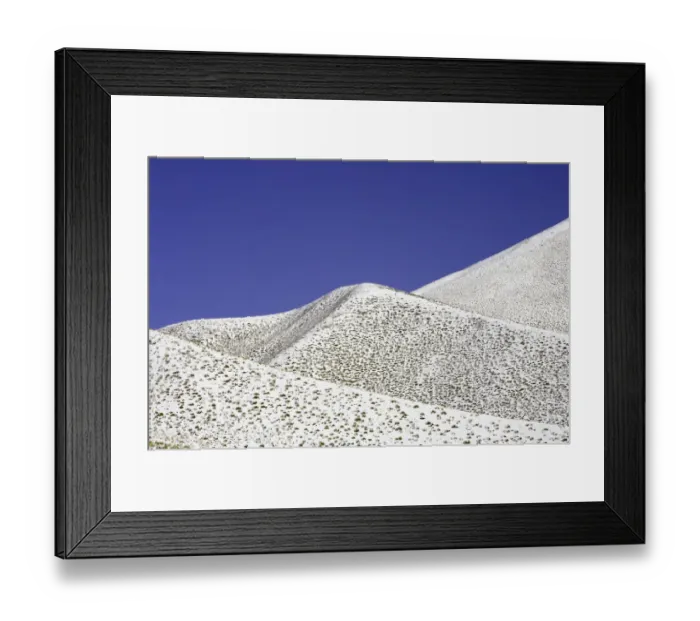 Framed Print : Snow covered hills, winter Framed Print : Snow covered hills, winter