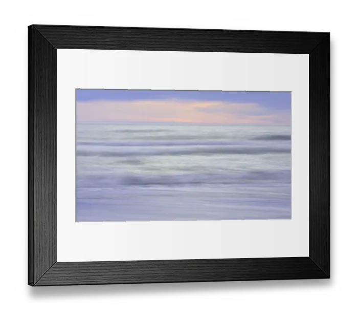 Framed Print : Waves breaking on beach, dawn Framed Print : Waves breaking on beach, dawn