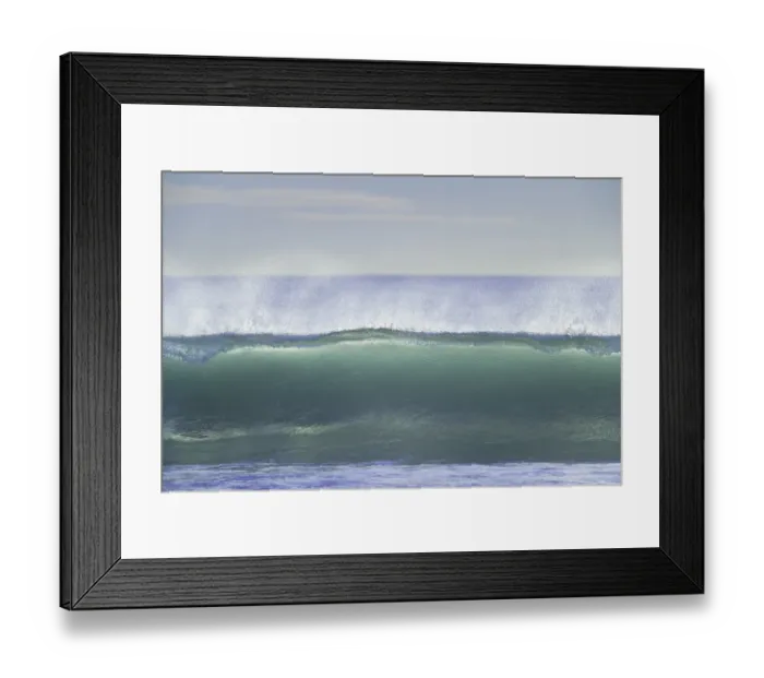 Framed Print : Wave breaking, with spray Framed Print : Wave breaking, with spray
