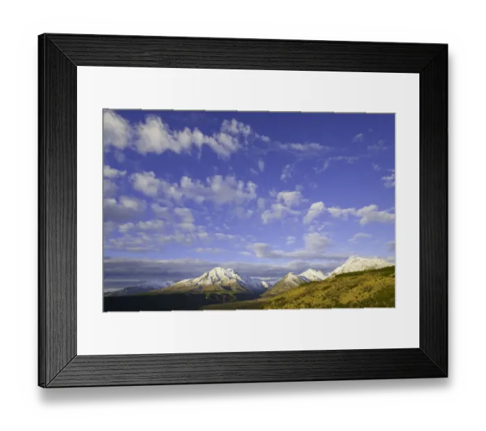 Framed Print : New Zealand, South Island, Southland, Takitimu Mountains, winter, dusk