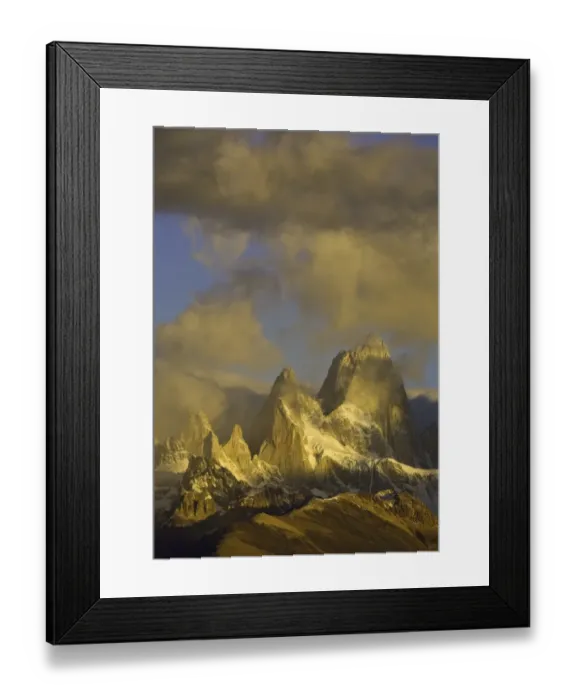 Framed Print : sunset, Fitzroy Massif, Patagonia, Argentina Framed Print : sunset, Fitzroy Massif, Patagonia, Argentina