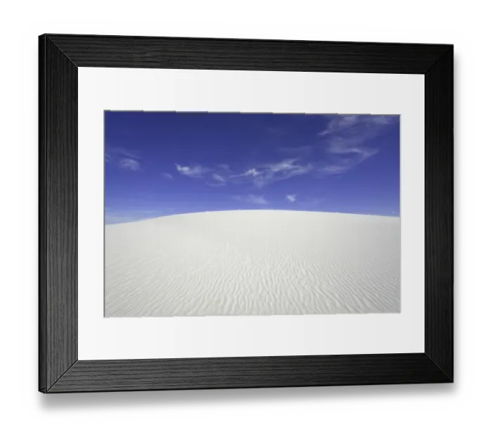 Framed Print : USA, New Mexico, White Sands National Monument, clouds over sand dune Framed Print : USA, New Mexico, White Sands National Monument, clouds over sand dune