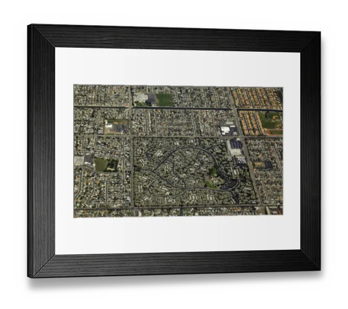 Framed Print : Aerial of Los Angeles, summer day Framed Print : Aerial of Los Angeles, summer day