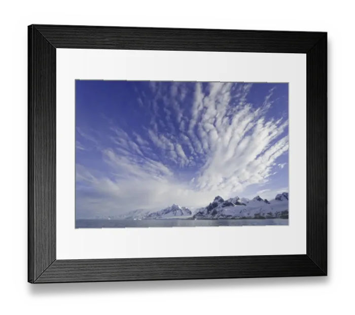 Framed Print : Coastal mountains and glaciers near Trollhul Framed Print : Coastal mountains and glaciers near Trollhul