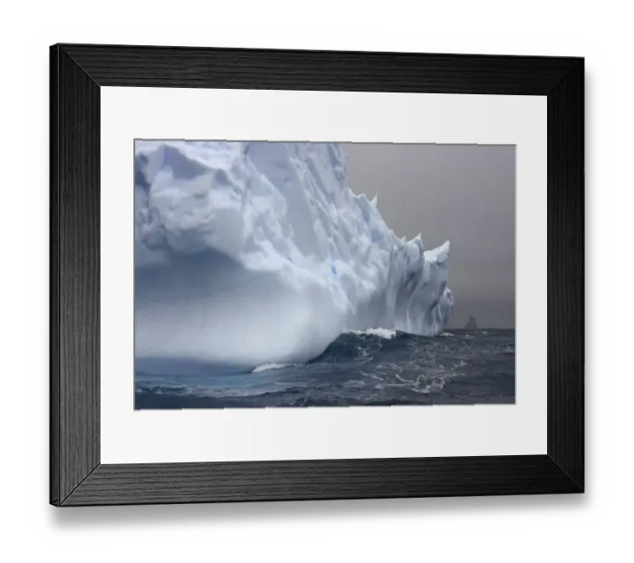 Framed Print : Iceberg and sea waves, South Georgia Island Framed Print : Iceberg and sea waves, South Georgia Island