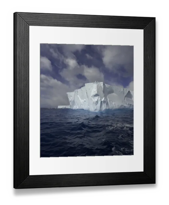 Framed Print : Large tabular iceberg and great cumulus clouds Framed Print : Large tabular iceberg and great cumulus clouds