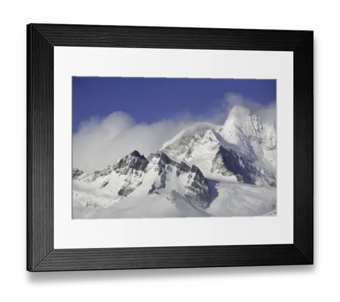 Framed Print : Clouds in blue sky above Salversen Range Framed Print : Clouds in blue sky above Salversen Range