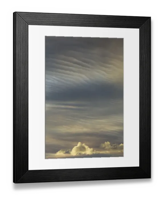 Framed Print : Colorful clouds lit by forest fire, Canada Framed Print : Colorful clouds lit by forest fire, Canada