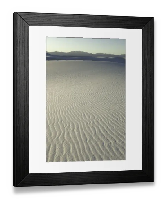 Framed Print : White gypsum dunes, White Sands Nat Mon, NM Framed Print : White gypsum dunes, White Sands Nat Mon, NM