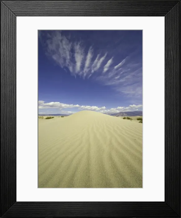 Framed Print : Saline Valley sand dunes, CA Framed Print : Saline Valley sand dunes, CA
