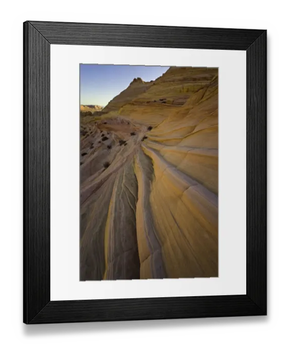 Framed Print : Colorful twisted sandstone layers, Arizona Framed Print : Colorful twisted sandstone layers, Arizona