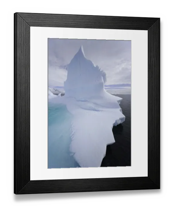 Framed Print : Iceberg and clouds, Antarctic Peninsula