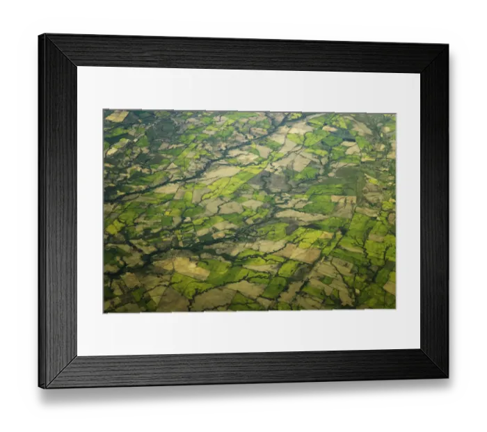 Framed Print : Aerial of farm fields, south of Santiago, Chile Framed Print : Aerial of farm fields, south of Santiago, Chile