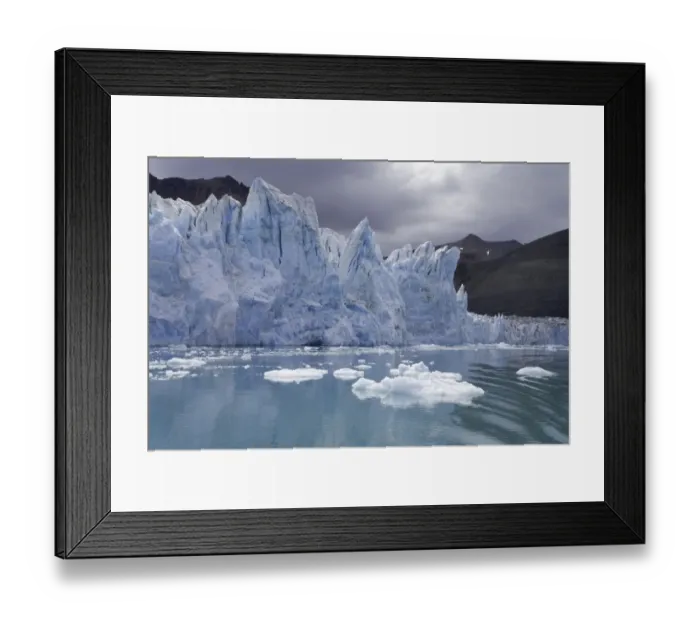 Framed Print : South Georgia, Cumberland Bay, Neumayer Glacier, autumn
