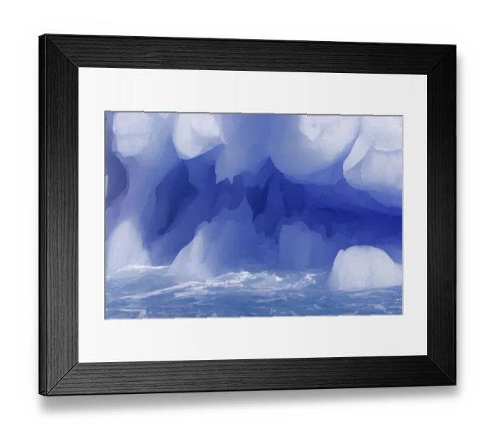 Framed Print : South Georgia, Iris Bay, iceberg, close-up