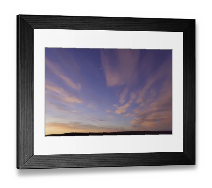 Framed Print : USA, Alaska, North Slope, cirrus clouds at dawn, low angle view