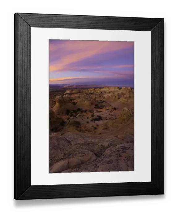 Framed Print : USA, Arizona, Vermilion Cliffs Wilderness, Navajo sandstone at dusk Framed Print : USA, Arizona, Vermilion Cliffs Wilderness, Navajo sandstone at dusk