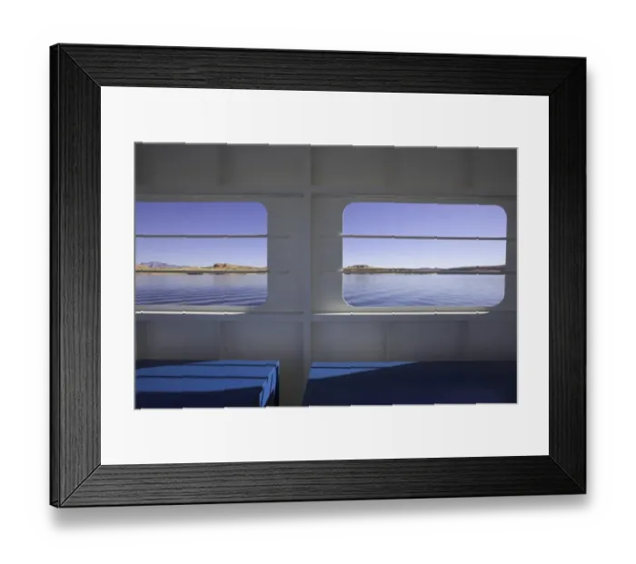 Framed Print : USA, Utah, Lake Powell, view from ferry window Framed Print : USA, Utah, Lake Powell, view from ferry window