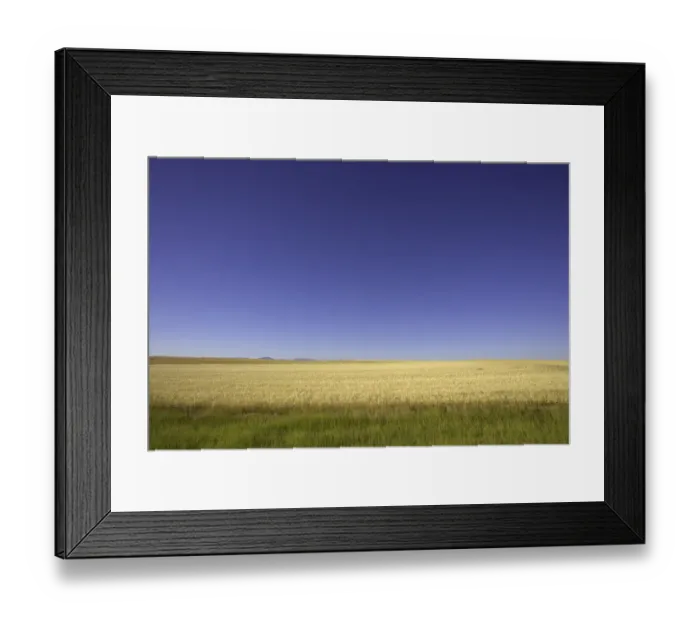 Framed Print : USA, Montana, wheatfields against blue sky, summer Framed Print : USA, Montana, wheatfields against blue sky, summer
